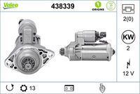 Anlaser (starter) VALEO 438339
