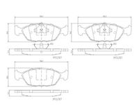 Komplet pločica, disk-kočnica BREMBO P 85 187