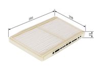 Filter, vazduh unutrašnjeg prostora BOSCH 1 987 432 225