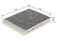 Filter, vazduh unutrašnjeg prostora BOSCH 1 987 432 469