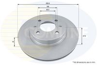 Kočioni disk COMLINE ADC1043V