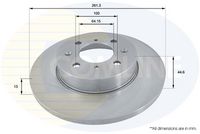 Kočioni disk COMLINE ADC1302
