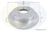 Kočioni disk COMLINE ADC1586