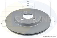 Kočioni disk COMLINE ADC1734V