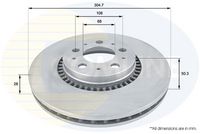 Kočioni disk COMLINE ADC1908V