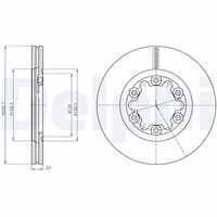 Kočioni disk DELPHI BG5058C