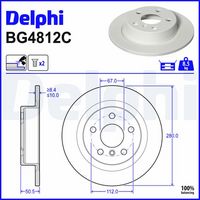 Kočioni disk DELPHI BG5141C