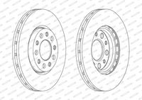 Kočioni disk FERODO DDF1956C