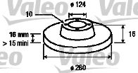 Kočioni disk VALEO 187152