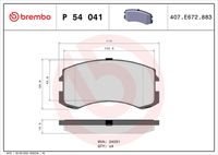 Komplet pločica, disk-kočnica BREMBO P 28 070