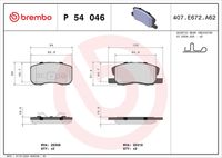 Komplet pločica, disk-kočnica BREMBO P 28 076