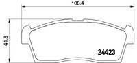 Komplet pločica, disk-kočnica BREMBO P 28 077