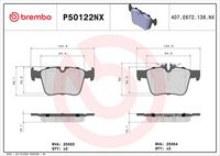 Komplet pločica, disk-kočnica BREMBO P50122NX