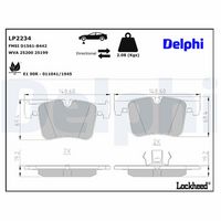 Komplet pločica, disk-kočnica DELPHI LP3144