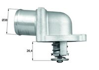 Termoprekidač, ventilator hladnjaka MAHLE TSW 43D