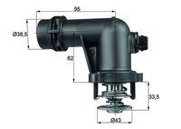 Termostat, rashladna tečnost MAHLE TM 18 105