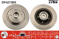 Kočioni disk TRW DF4272BS