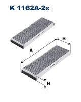 Filter, vazduh unutrašnjeg prostora FILTRON K 1162A-2x