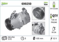 Kompresor, klima-uređaj VALEO 699250