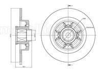 Kočioni disk METELLI 23-0584