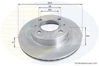 Kočioni disk COMLINE ADC1038V