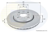 Kočioni disk COMLINE ADC1561V