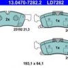 Komplet pločica, disk-kočnica ATE 13.0470-7282.2