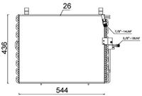 Hladnjak klime, kondenzator MAHLE AC 357 000S