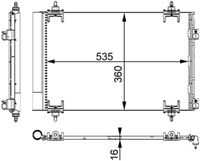 Hladnjak klime, kondenzator MAHLE AC 667 000S