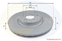 Kočioni disk COMLINE ADC1287V