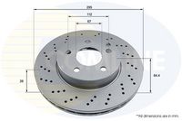 Kočioni disk COMLINE ADC2853V