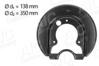 Lim za zaštitu od prskanja, kočioni disk AIC 57846