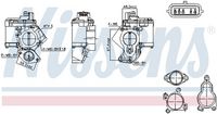 EGR ventil, recirkulacija izduvnih gasova NISSENS 98463