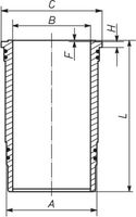Košuljica cilindra MAHLE 227 WN 37 01