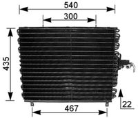 Hladnjak klime, kondenzator MAHLE AC 166 000S