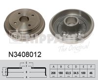 Doboš kočnice NIPPARTS N3408012