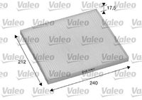 Filter, vazduh unutrašnjeg prostora VALEO 698895
