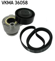 Garnitura klinastog rebrastog kaiša SKF VKMA 36058