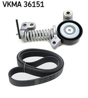 Garnitura klinastog rebrastog kaiša SKF VKMA 36151