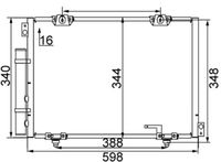 Hladnjak klime, kondenzator MAHLE AC 260 000S