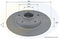 Kočioni disk COMLINE ADC3031
