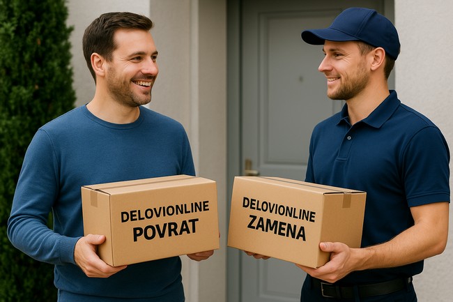 prodaja delova online i prava na povrat i zamenu