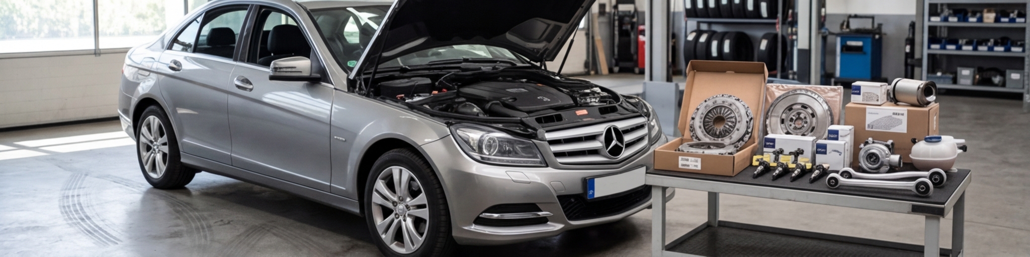 Kompatibilnost i pregled — Mercedes C Class W204 i W205 sa pregledom ključnih delova i kompatibilnosti