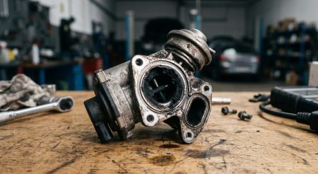 EGR ventil za SEAT Ibiza IV / V sa vidljivim naslagama čađi tokom pregleda i dijagnostike u realnom servisnom kontekstu