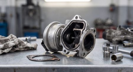 EGR ventil sa naslagama čađi pri pregledu za Mercedes C Class W204 / W205 220 CDI u realnom servisnom kontekstu