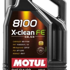 Ulje za motor MOTUL 8100 X-CLEAN FE 5W30 5L