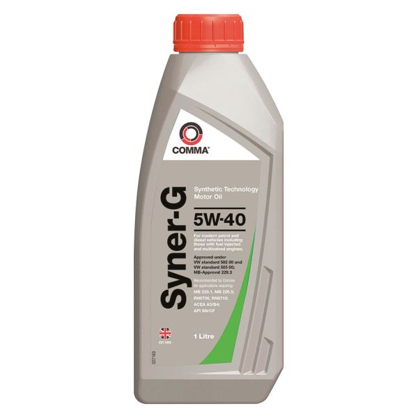 Ulje za motor COMMA SYNER-G 5W40 1L