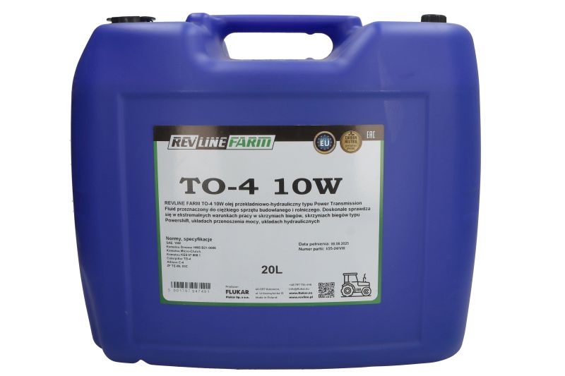Ulje za hidrauliku REVLINE REVFARM TO-4 10W 20L