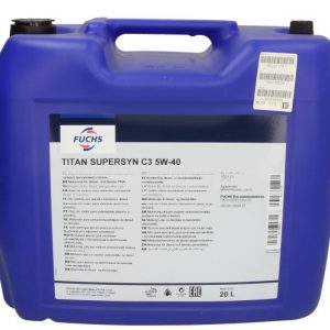 motorno ulje fuchs titan supc3 5w40 20l