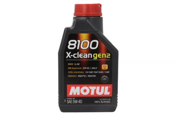 Motorno ulje MOTUL 8100 X-CLEAN GEN2 5W40 1L